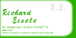 richard eisele business card